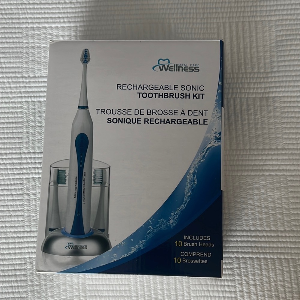 Wellness Oral Care Rechargeable Sonic Toothbrush Kit